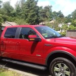 Gettin Tough with a Big Red Truck