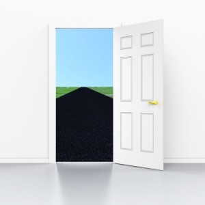 Long Road Indicates Door Frames And Doorframe by Stuart Miles