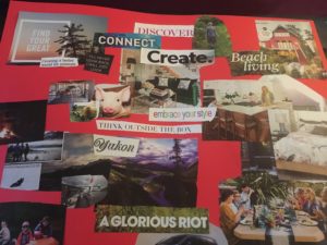 First Vision Board with Mom